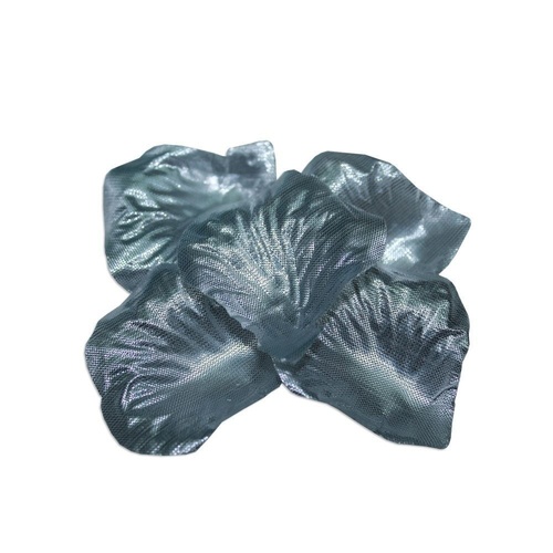 240 Metallic Silver Rose Petals 5x5cm, Weddings, Valentines Day, Party Theme