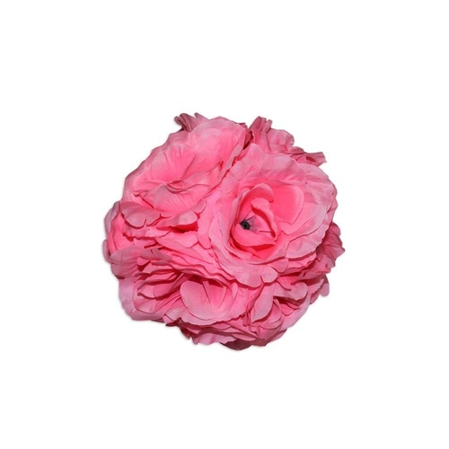 Rose Flower Ball 16cm Baby Pink Polyester Hangable Weddings Decorations