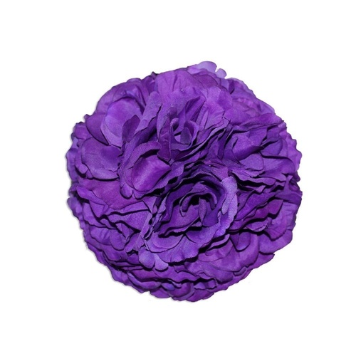 2 x Purple 20cm Polyester Rose Flower Ball Hangable Hangable Weddings