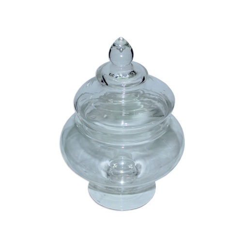 1pce 23cm Vintage Style Glass Lolly Jar MQ213