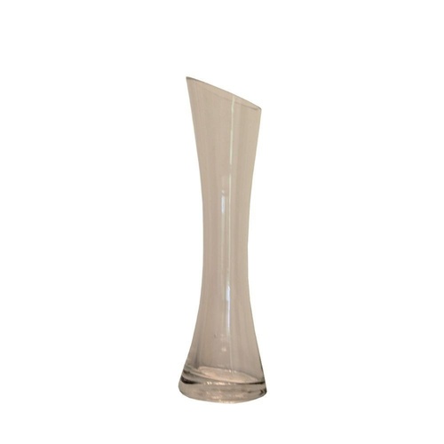20cm Glass Bud Vase with Angled Top 20cm MQ-230