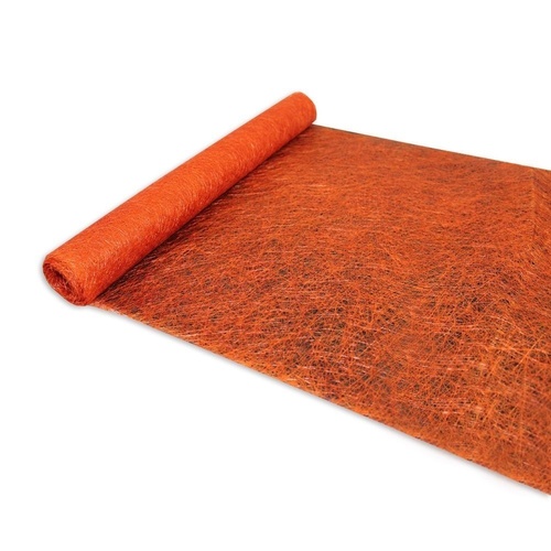 Dark Orange - 5m Roll of Webbed Glass Paper for Florists, Scrapbooking, Card Making