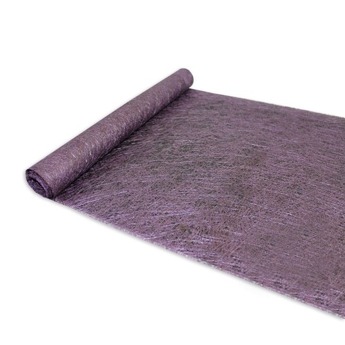 Purple - 5m Roll of Webbed Glass Fibre Paper for Florists, Scrapbooking, Card Making
