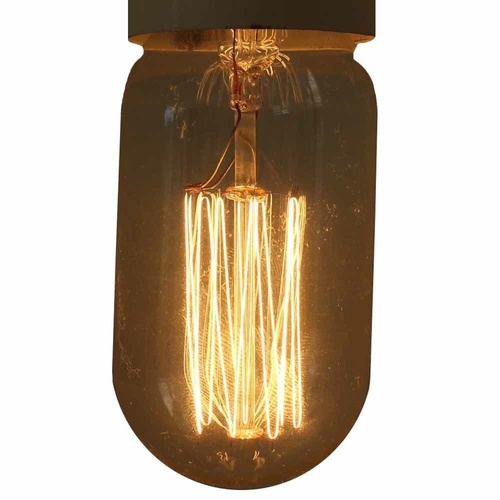 Edison vintage light bulb / globe tubular lamp, E27 screw 40 watt 