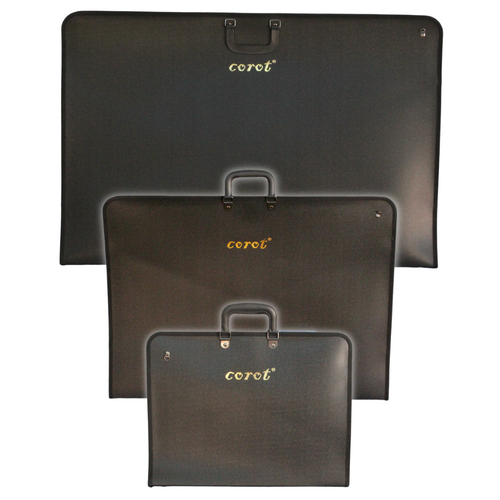A1, A2 & A3 Portfolios Set with 1 Internal Pocked and Elastic X Straps & Carry Strap