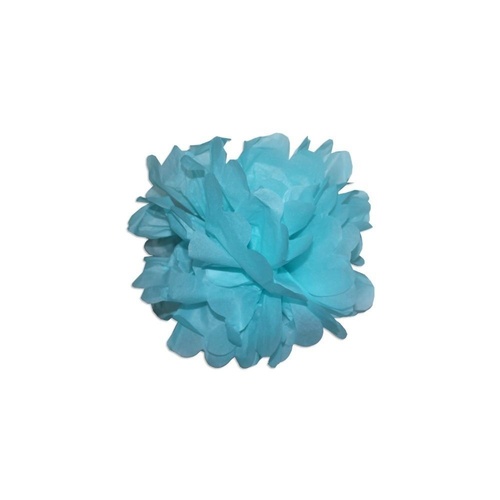 2 x 25cm Aqua Blue Tissue Paper Pompom for Weddings, Birthday, Xmas, Events