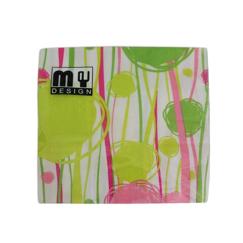 20 Pack Balloons & Streamers Design 2 Ply Premium Party Napkins 33x33cm Serviettes Disposable