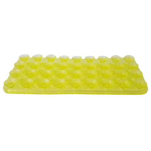 1pce Yellow 19cm Wall/Drawer Suction Grip Mat Sheet Kitchen/Home Organisation Furniture Stop