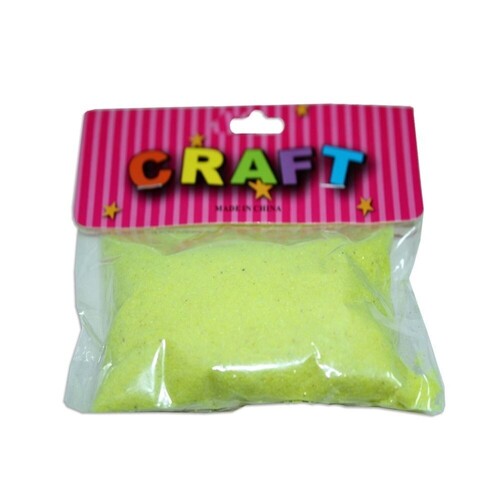 150g Yellow Fine Sand for Craft, Epoxy Resin Art, Weddings & Candle Home Decoration