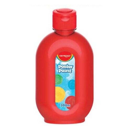 Red Poster Paint 300ml Squeeze Bottle Bright Vivid Colour Art & Craft