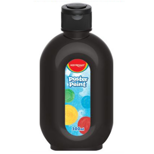 Black Poster Paint 300ml Squeeze Bottle Bright Vivid Colour Art & Craft
