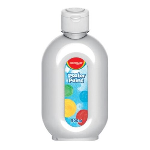 White Poster Paint 300ml Squeeze Bottle Bright Vivid Colour Art & Craft