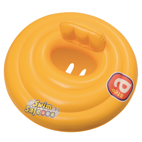 Baby Safety Swim Seat Double Ring 69cm Year 0-1 Inflatable Pool Toy Summer Kids