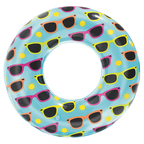 Inflatable Swim Ring 76cm Designer Pool Toy Summer Kids & Family