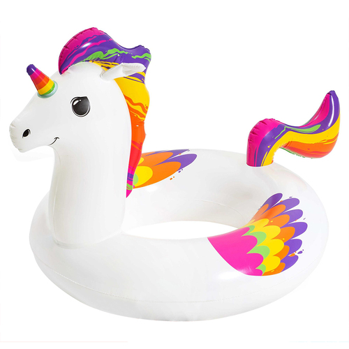 Unicorn Swim Ring 119x91cm Inflatable Pool Toy Summer Kids & Family