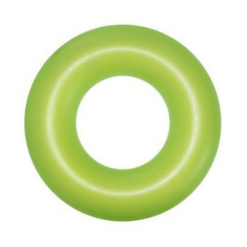 Inflatable Swim Ring Neon Frost Green 1pce 91cm/36" Diameter Kids Pool Toy
