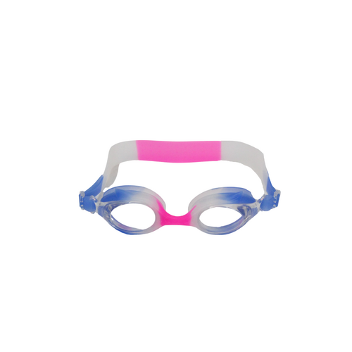 Zoto Kids Swimming Goggles Pink Blue Silicone UV Shield & Anti Fog 1pce