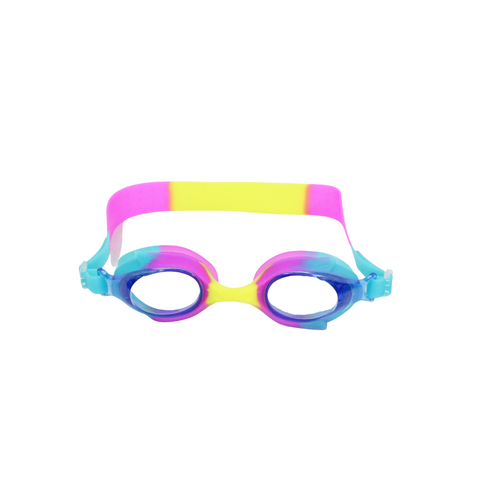 Zoto Kids Swimming Goggles Rainbow Silicone UV Shield & Anti Fog 1pce