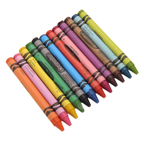 1 x Pack of 12 Crayola Washable Crayons with Different Colours Small Size
