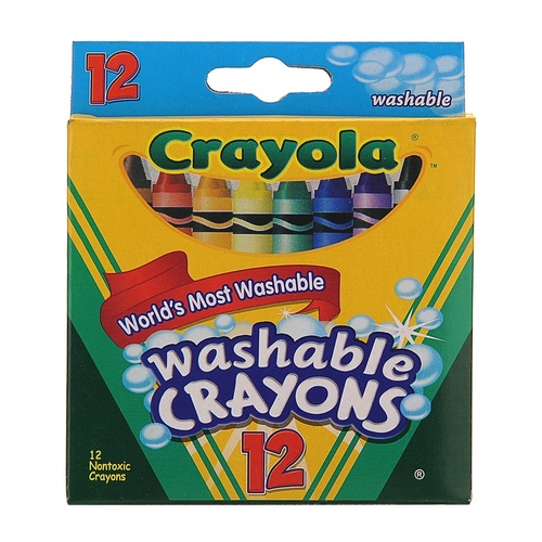 2 x Packs of 12 Crayola Washable Crayons Different Colours Small Size