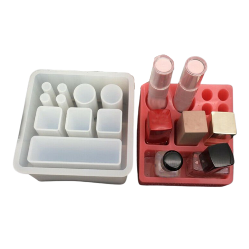 Square Pen Holder Lipstick/Makeup Silicone Mold For Epoxy Resin DIY Decor Craft