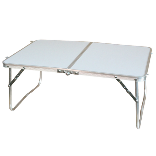 Trestle Table White Small 60x40x25cm Lightweight & Portable for Picnics & Camping