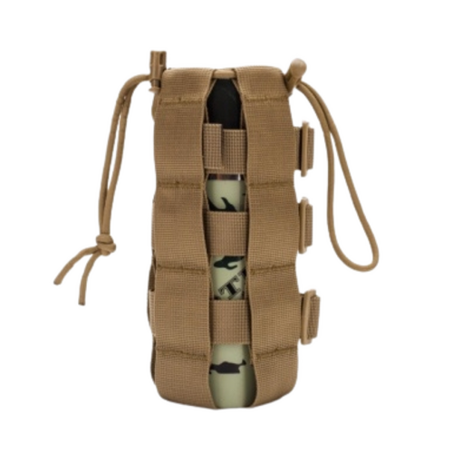 Water Bottle Holder Bag Tactical Straps Khaki 20x8cm