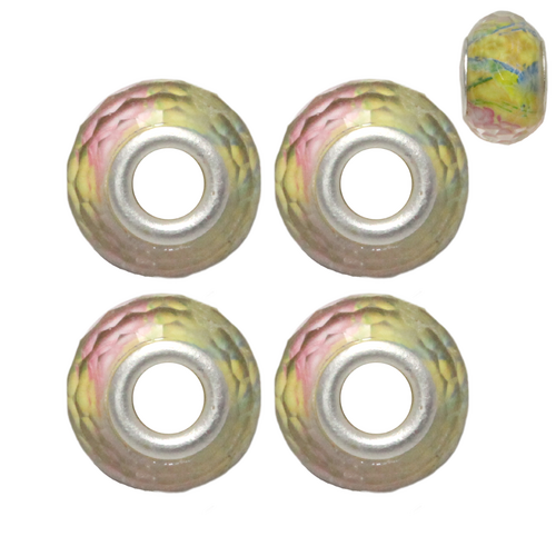 Yellow Leaves 4pce Beads Set For Bracelets & Necklaces Jewellery Making 