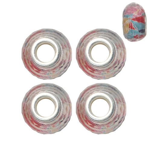 Multicolour Retro 4pce Beads Set For Bracelets & Necklaces Jewellery Making 