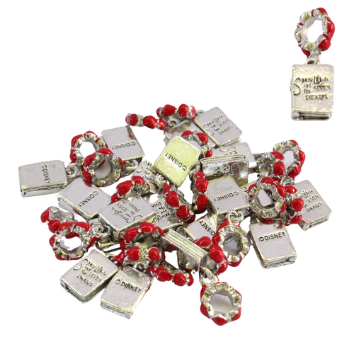 Silver Book Charms Beads, Bracelets & Necklaces Jewellery Making 20pcs in Pack