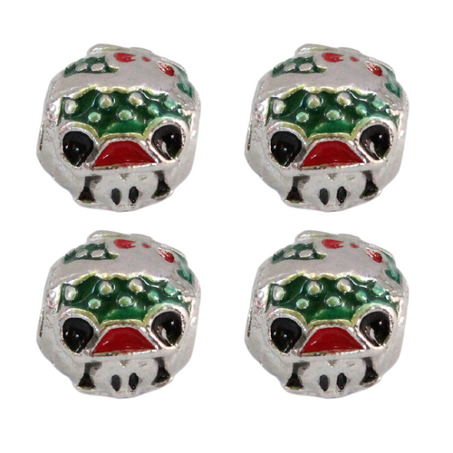 Red/Green Christmas 4pce Set Beads for Bracelets & Necklaces Jewellery Making 