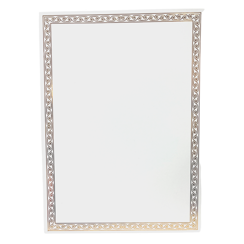 20 Sheet Border Design Paper for Certificate or Invitation 180gsm Design F