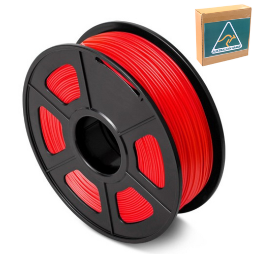 1kg PLA 3D Printer Filament 1.75mm Satin Red Australian Made & Eco Friendly