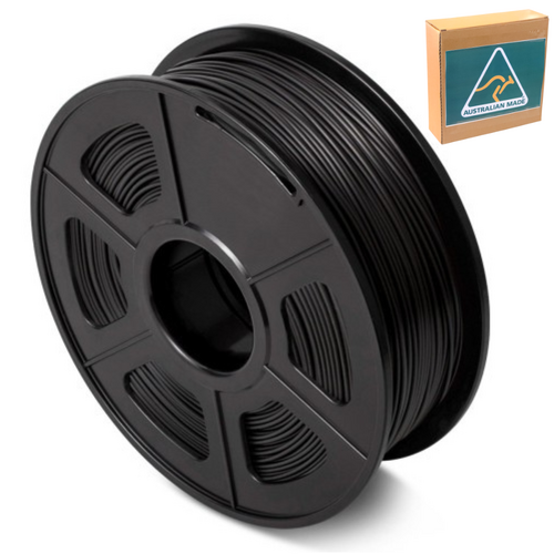 1kg PLA 3D Printer Filament 1.75mm Midnight Black Australian Made & Eco Friendly