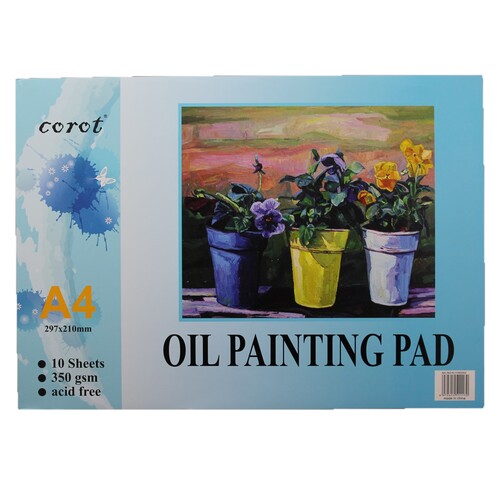 Quality A4 Oil Painting Pad 350gsm 10 Sheets Acid Free