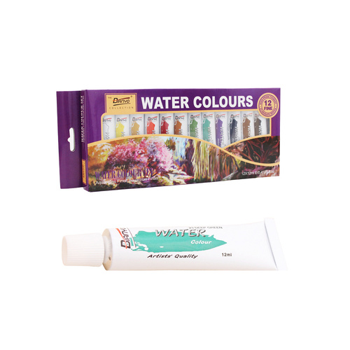 Watercolour Paint Set 12ml Tubes Quality 12 Intro Colours 