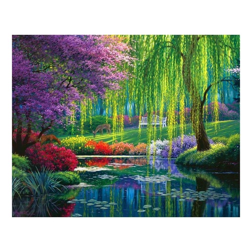 Enchanted Rain Forest - Paint by Numbers Canvas Art Work DIY 40cm x 50cm
