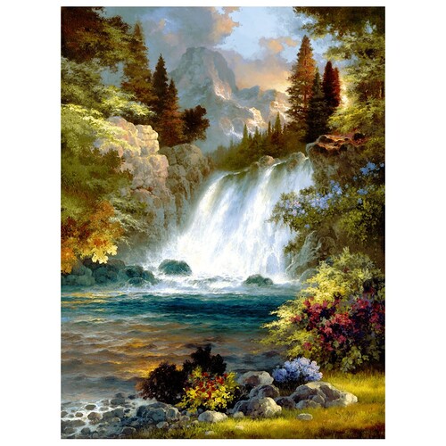 Waterfall Landscape Diamond Art Painting Kit Set DIY 40cm x 50cm