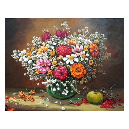 Bright Coloured Flowers Diamond Art Painting Kit Set DIY 40cm x 50cm