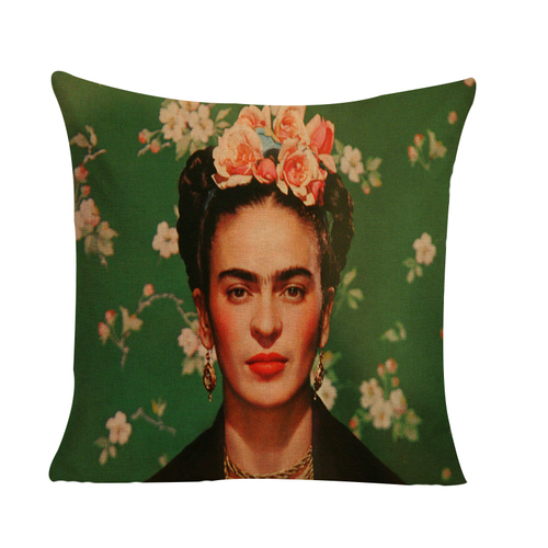 Frida Kahlo Mexican Inspired Cushion Cover (No Insert) 45cm Mexican