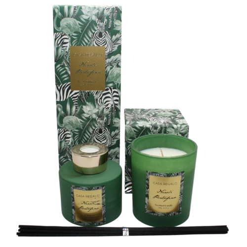 2pce Gift Set Neroli Portofino Scented 150ml Reed Diffuser & Candle Essential Oil Aroma