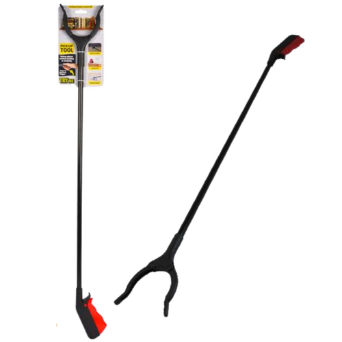Pick Up Tool Easy Reaching Tongs Rubbish Litter Grabber 80cm Red 1pce