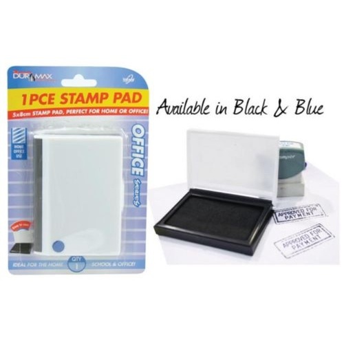  2pce Blue/Black Stamp Pad 5x8cm. Office Supplies. Back to School. Stationery