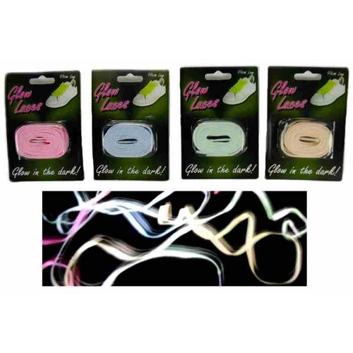 1pce GREEN - Glow in the Dark Shoe Laces. 99cm Long.