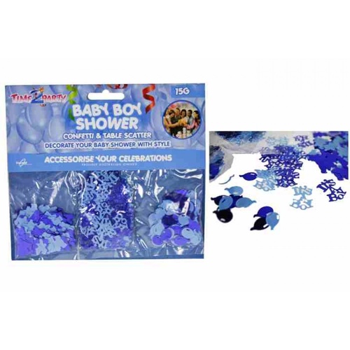 1 pack Baby Boy Shower Confetti. 15g. Great for Table Decor at Parties.