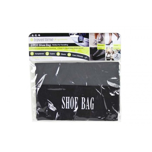 2pce Travel Shoe Bag with Draw String