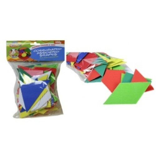 100g Corrigated Assorted Shapes/Colours