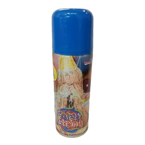 1pce Spray Party String 85g, CFC Free,Sprays Over 5 Metres,Parties & Events-Blue
