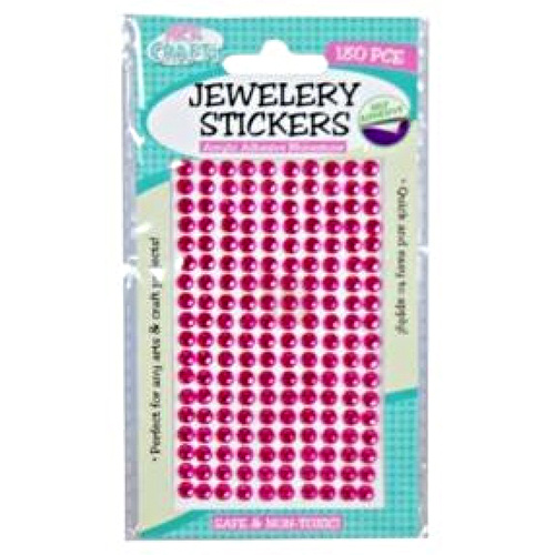180pce Adhesive Rhinestones - Pink 5mm, Scrapbooking Art & Craft Card Making