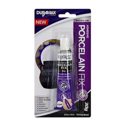 1pce Porcelain & Ceramic Fix Glue, Paintable & Non-Drip Adhesive 30g